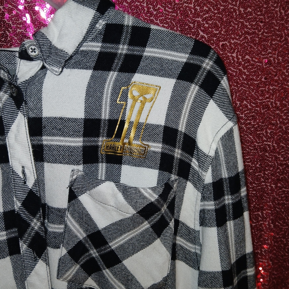 Harley Davidson Flannel button-up